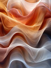Soft Gradient Textile Flow Patterns with Color Transitions