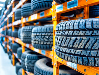 Rows of Tires Awaiting Their Next Adventure