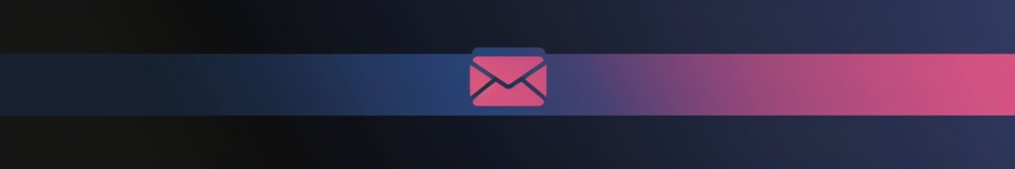 Naklejka premium Pink Email Icon Gradient Background