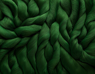 Deep Forest Green Wool Texture Background with Warm, Cozy Feel