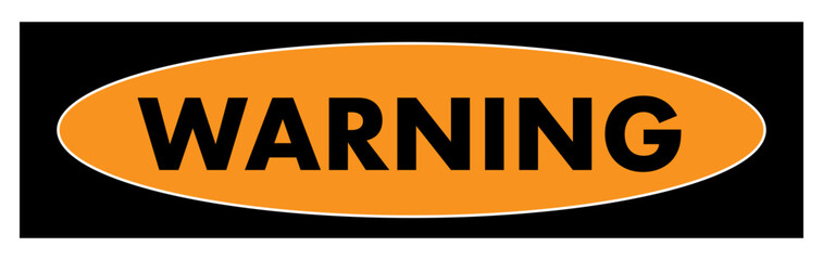 Warning frame color flat style