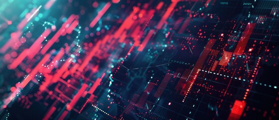 Obraz premium Abstract Financial Data Visualization
