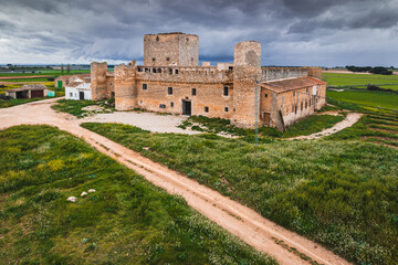 View to the castle pf Santiago de la Torre
