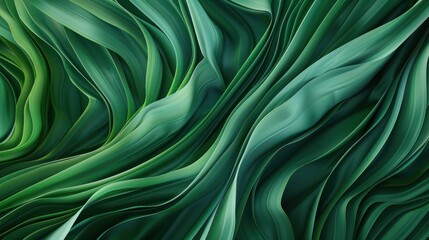 Fototapeta premium Abstract organic green lines as wallpaper background illustration