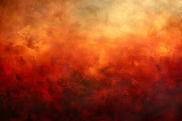 Abstract Warm Tones Blending in a Fiery Landscape