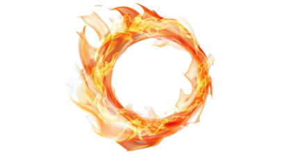 PNG Image of Realistic fire flame