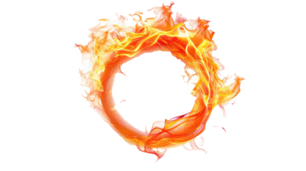 PNG Image of Realistic fire flame