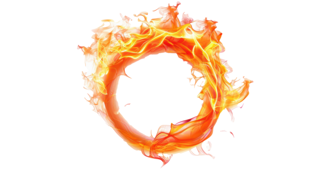 PNG Image of Realistic fire flame