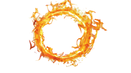 PNG Image of Realistic fire flame