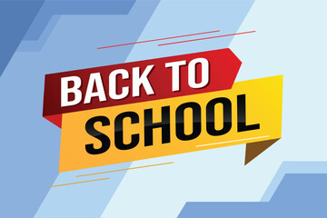 back to school word concept vector illustration with modern 3d style for store big sale landing page template ui web mobile app poster banner flyer background gift card coupon label wallpaper


