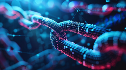 A background depicting blockchain technology, showcasing cryptocurrency fintech, blockchain network, and programming concepts. It includes an abstract representation of SegWit.