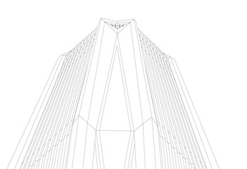 Architectural wallpaper digital backgroud 3d rendering