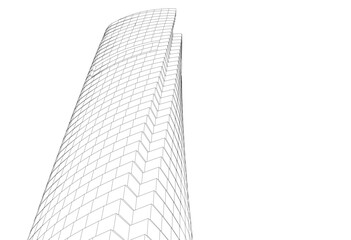 Architectural wallpaper digital backgroud 3d rendering