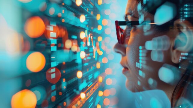 A team of diverse professionals in a modern office, discussing data analytics strategies and supply chain innovations.