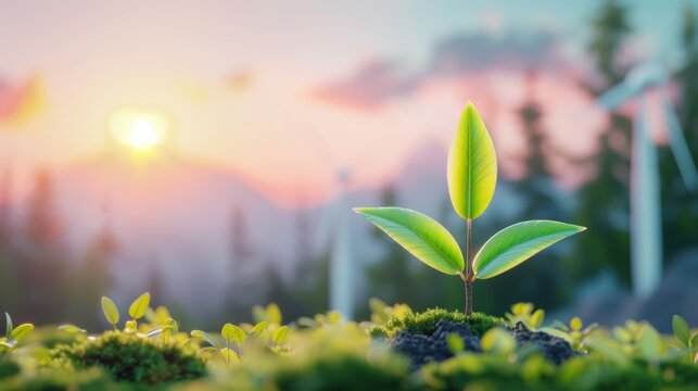 A conceptual image showcasing the implementation of renewable energy solutions in supply chains, featuring smart grids, sustainable logistics, and green infrastructure.