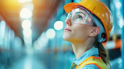 Close-up of a worker inspecting energy-efficient cooling systems in a warehouse, highlighting sustainable practices in temperature control.