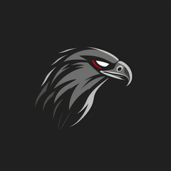 Obraz premium Sharp Steel Gray Falcon Talon Logo