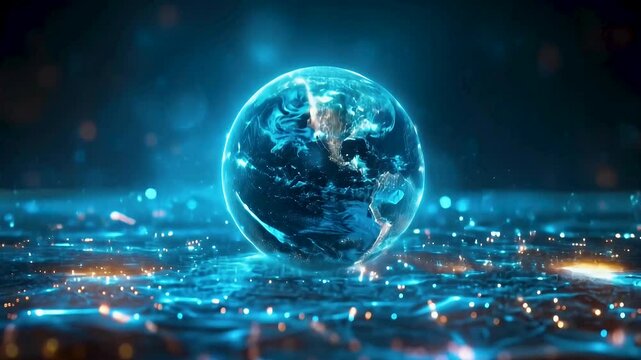 light bulb transform to earth