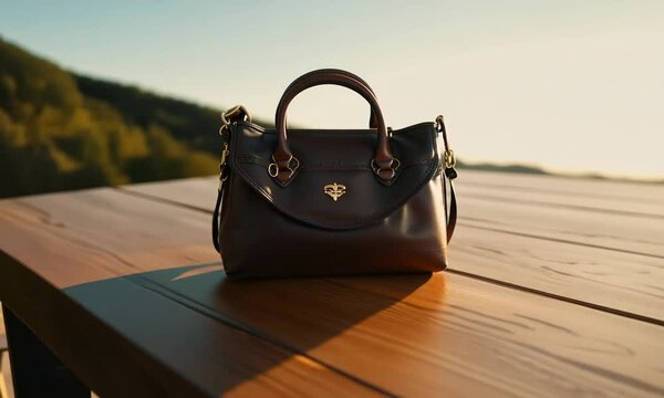 old suitcase on the beach