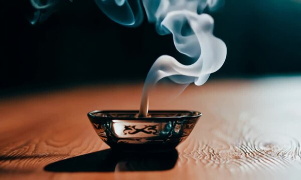 cup of coffee with smoke