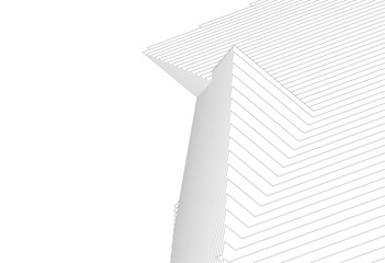Fototapeta premium Architectural wallpaper digital backgroud 3d rendering