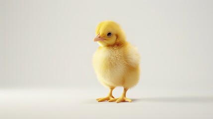 Baby chick isolated on white background