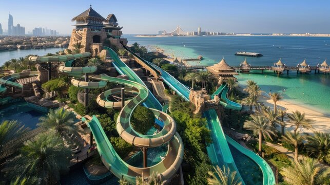 Aquaventure Waterpark in Dubai, United Arab Emirates