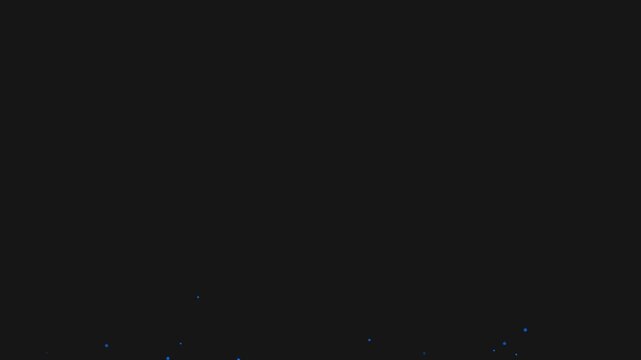 Animated blue explosion confetti on Alpha channel. 