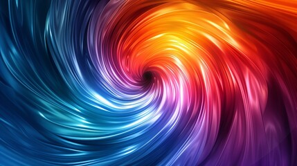 Fototapeta premium Swirling vortex of colors creating a mesmerizing and energetic pattern ideal for dynamic and vibrant background illustrations on microstock websites Illustration Flat Color, Clip Art Style ,