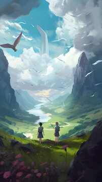 Youth in Mountain Meadow