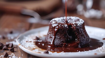 Wrapping the luscious and enticing melted core of a choco lava cake