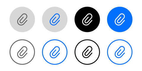 Obraz premium Link icon. Attached link symbol. File sign. Web page URL pictogram. Wed Document icon. Office paper clip illustration.