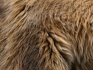 Fototapeta premium Close Up of Brown and White Fur Texture