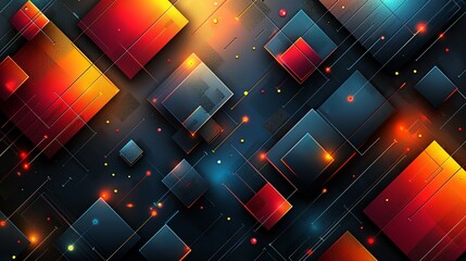 Simple and vibrant abstract background with bold lines and gradient effects perfect for industrial and technology-focused presentations Illustration Flat Color, Clip Art Style , Minimalism,