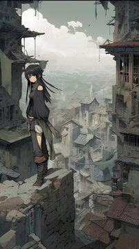 Cityscape from Bird's Eye View