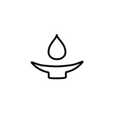Diwali lamp icon