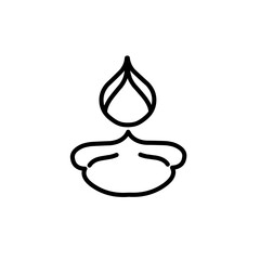 Diwali lamp icon