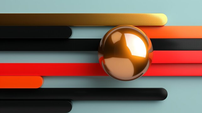 Simple and vibrant abstract background with bold lines and gradient effects perfect for industrial and technology-focused presentations 3D Illustration image , Minimalism,