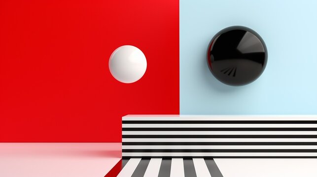 Simple and modern abstract background with clean lines and vibrant colors ideal for business and corporate presentations 3D Illustration image , Minimalism,