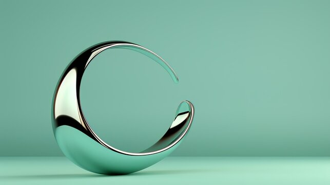 Abstract background with a fluid gradient effect in blue and green tones perfect for eco-friendly and sustainability presentations 3D Illustration image , Minimalism,