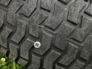 nail in car tire