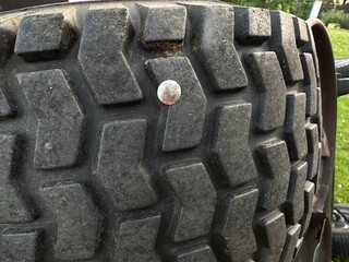 nail in car tire