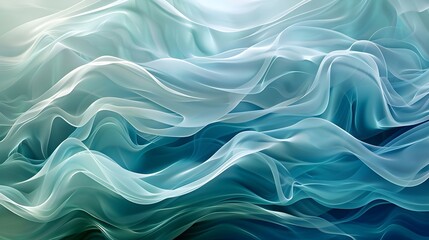 Fototapeta premium Abstract Background with Serene Aqua Gradients and Gentle Flowing Textures