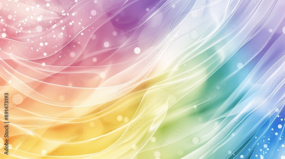 Fototapete an elegant lgbt pride background featuring soft rainbow colors and ample space for text, suitable fo
