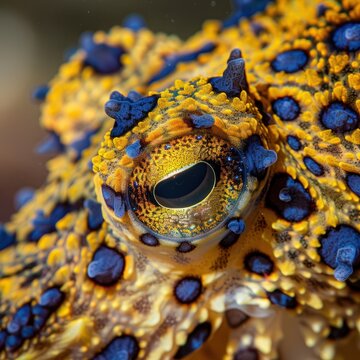 Close-Up Macro Shot of a Blue-ringed octopus for Marine Photography, Ocean Conservation, Aquatic Life Documentation, Underwater Exploration, Desktop Wallpapers.