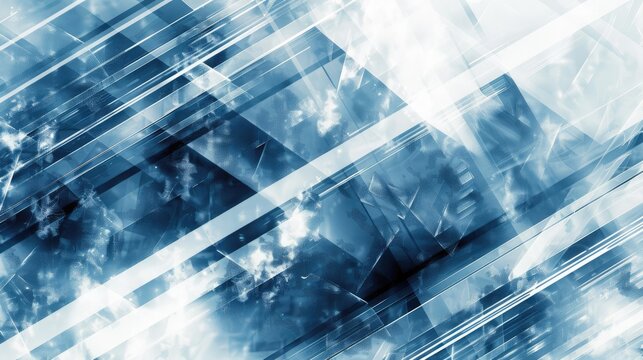 Abstract techy background featuring blue and white digital patterns, creating a high-tech and sleek look.