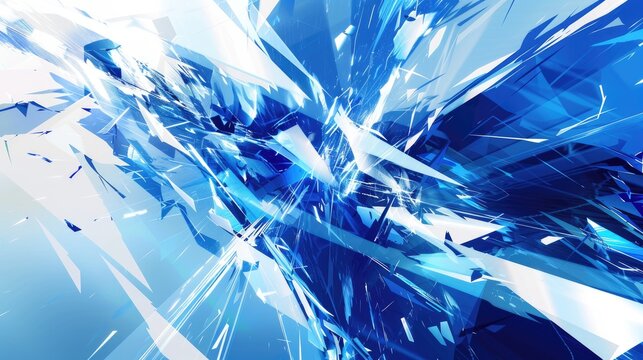 Abstract techy background featuring blue and white digital elements, creating a high-tech and sleek look.