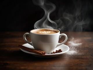 cup of coffee on the table