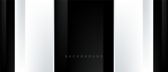 Vertical layout, geometry black and white wallpaper. Minimalist clean design for website, presentation cover, poster, business brochure
