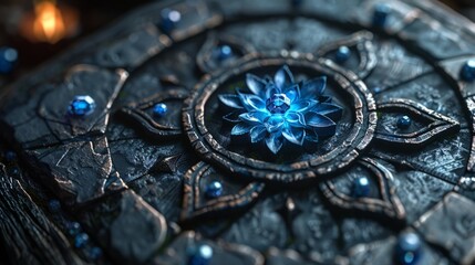 a bule blue logo,more detail, --ar 16:9 --stylize 750 Job ID: 0f3f1df8-a883-4969-a66f-bd0231e0eec2